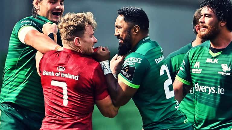 Bundee Aki goes down kicking and screaming as Munster march on Bundee Aki goes down kicking and screaming as Munster march on
