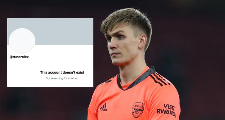 Arsenal goalkeeper Alex Runarsson deletes Twitter account after fan criticism Arsenal goalkeeper Alex Runarsson deletes Twitter account after fan criticism